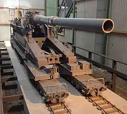 La maquette du canon exposée au musée d'Utrecht.