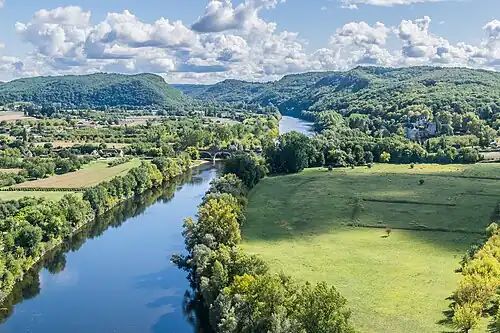 La Dordogne vue du château.