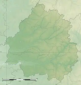 Voir sur la carte topographique de la Dordogne