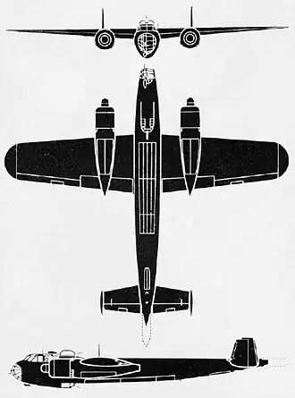 vue en plan de l’avion