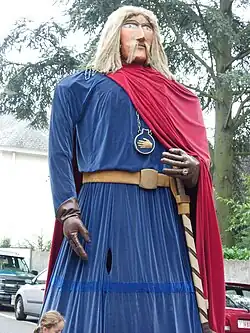 Géant Dotto lors du cortège folklorique de la fête de la main 2006.