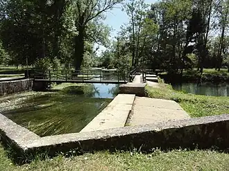 Écluse, début du bief de Doulaincourt.