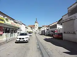 Doulaincourt, rue Général Philippe Leclerc, tracé de la D 67a.