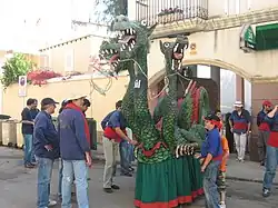 Drac à trois têtes de Sant Pere de Ribes.