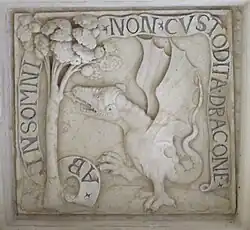 Dragon ailé au jardin des Hespérides