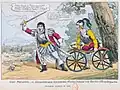 Caricature anglaise, en 1819.