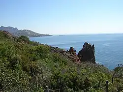 Flanc sud-est du Dramont et baie d'Agay