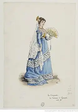 Costume de la Princesse de Grenade pour Les Brigands de Jacques Offenbach