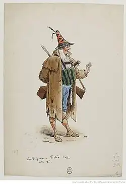 Costume de Pietro pour Les Brigands de Jacques Offenbach