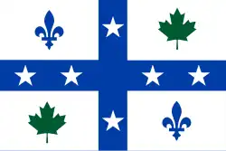Drapeau des Acadiens du Comté d'Androscoggin (Maine).