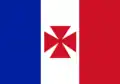 Drapeau du protectorat français sur Uvéa (Wallis-et-Futuna) (1860-1886).