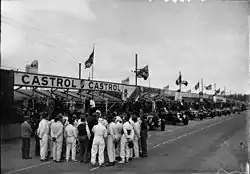 Les pilotes au départ de l'édition 1933 des 24 heures du Mans