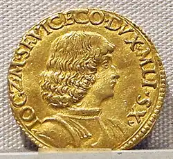 La face d'une pièce de monnaie porteuse d'un visage