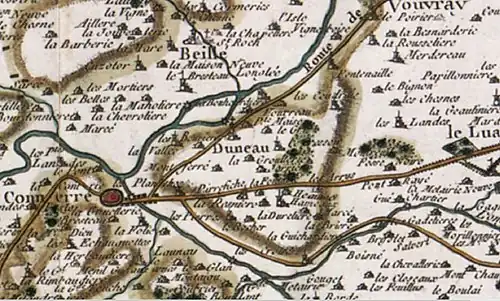 Extrait d'une carte de Cassini