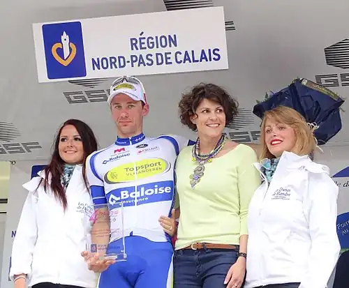 Edward Theuns, vainqueur de la 5e&nbsp;étape des Quatre Jours de Dunkerque 2015.