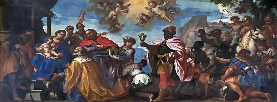 L'Adoration des Mages par Francesco Zanella.