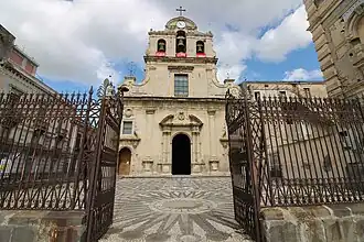 La cathédrale de Lentini.