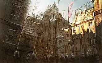 Concept de cité pour Sintel par David Revoy.