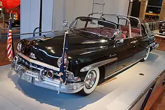 Voiture présidentielle Lincoln 1950.