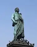 La statue d’Adam Mickiewicz.