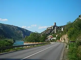 La E73 au sud de Mostar en Bosnie-Herzégovine