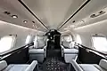 Intérieur d'un Challenger 850 de VistaJet&nbsp;(en) à Palexpo, Le Grand-Saconnex, lors de l'EABCE&nbsp;(en) en 2019.