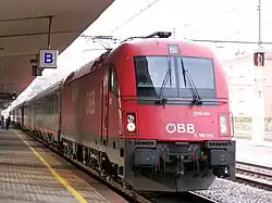 Une locomotive Taurus des ÖBB, dont la série a permis la création des « 18 ».