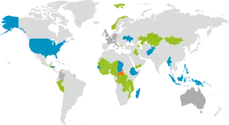 Carte de l'organisation