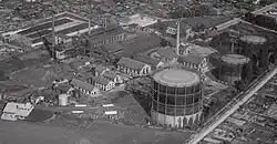 L'usine à gaz en 1948.