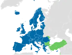 Le cercle rouge sur la carte indique la localisation du siège de l'agence