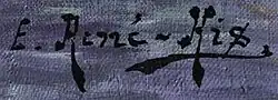 signature de René Charles Edmond His