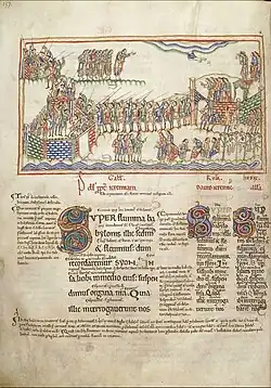 Psaume 137 (136), f.243v