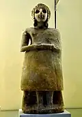 Statue d'orante assise. Musée national d'Irak.