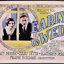 Description de l'image Early to Wed (poster).jpg.