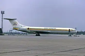 L'avion concerné par l'accident, photographié en 1967 à Heathrow.