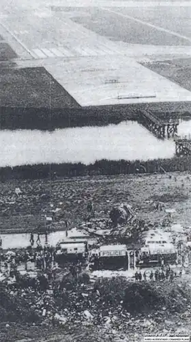 Vue du site du crash.