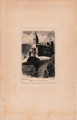 Eau forte de Charles Jaffeux (Archives Maurice Juncker)