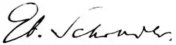 signature d'Eberhard Schrader