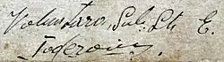 signature d'Ecaterina Teodoroiu