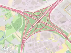 Schéma de l'Échangeur de Grand-Bigard