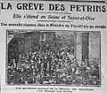 Grèves de pétrins en 1924 dans la rue.