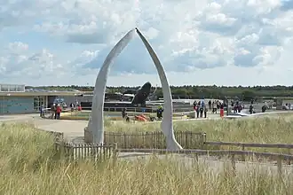 Vue extérieure du site.