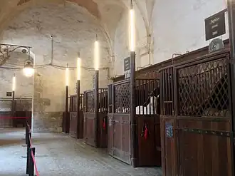 L'écurie de l'Académie équestre de Versailles.