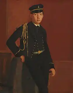 Achille de Gas en uniforme de cadet, (1856-1857), huile sur toile, 64,5&nbsp;×&nbsp;46,2&nbsp;cm, Washington, National Gallery of Art.