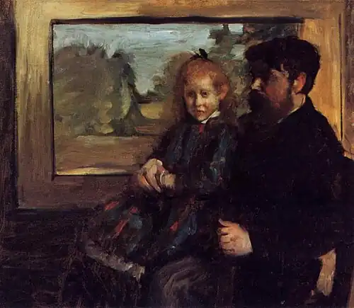 Henri Rouart et sa fille Hélène, vers 1877 – Collection privée.