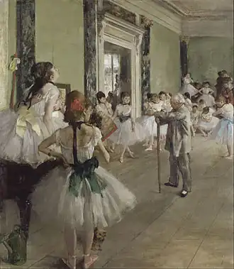 La Classe de danse (1874), huile sur toile, 85 × 75 cm, Paris, musée d'Orsay.