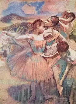 Danseuses dans un paysage, Edgar Degas