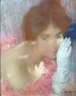 Edmond Aman-Jean, Femme au gant, vers 1900-1902.