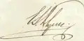 Signature de Edmund James Flynn