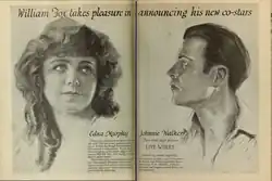Description de l'image Edna Murphy and Johnny Walker in Live Wires by Edward Sedgwick Film Daily 1921.png.